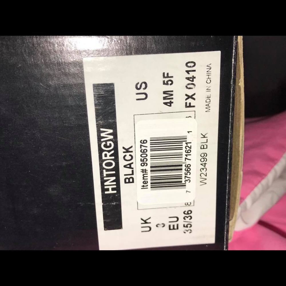 Matte Black Hunter tall rain boots